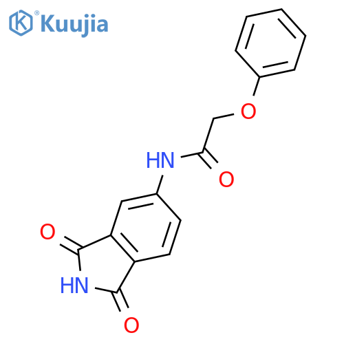 N-(1,3-dioxo-2,3-dihydro-1H-isoindol-5-yl)-2-phenoxyacetamide structure