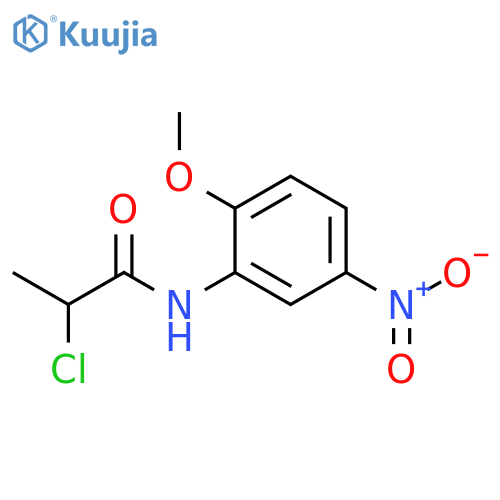 2-chloro-N-(2-methoxy-5-nitrophenyl)propanamide structure