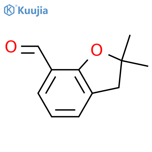 2,2-Dimethyl-2,3-dihydro-1-benzofuran-7-carbaldehyde structure
