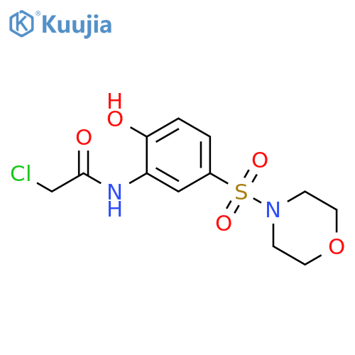 2-Chloro-N-[2-hydroxy-5-(4-morpholinylsulfonyl)phenyl]acetamide structure