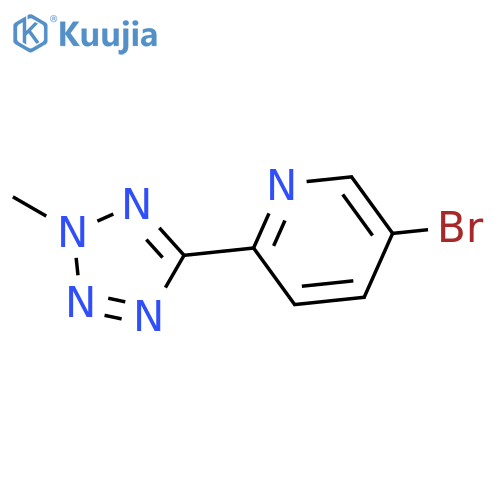 5-bromo-2-(2-methyl-2H-1,2,3,4-tetrazol-5-yl)pyridine structure