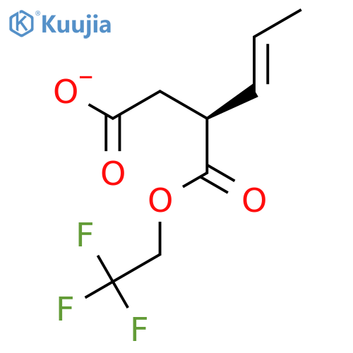 BUTANEDIOIC ACID, 2-PROPENYL-, 1-(2,2,2-TRIFLUOROETHYL) ESTER, (2S)- structure