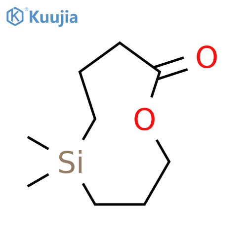 1-Oxa-5-silacyclononan-9-one, 5,5-dimethyl- structure