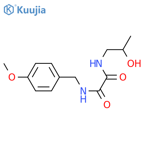 N-(2-hydroxypropyl)-N'-(4-methoxyphenyl)methylethanediamide structure
