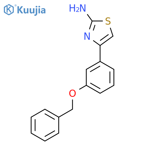 4-[3-(Benzyloxy)phenyl]-1,3-thiazol-2-amine structure