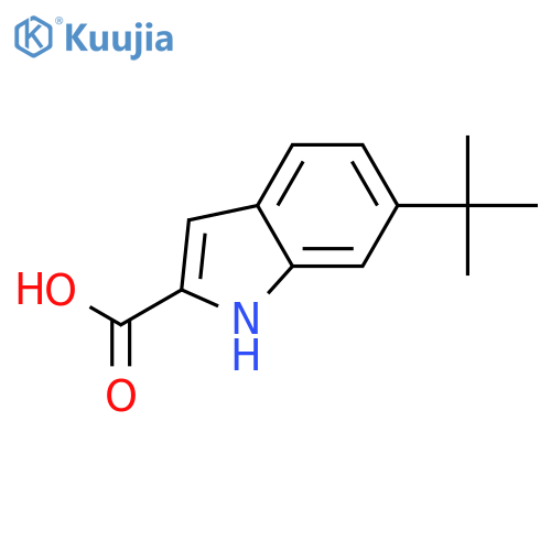 6-tert-Butyl-1H-indole-2-carboxylic Acid structure