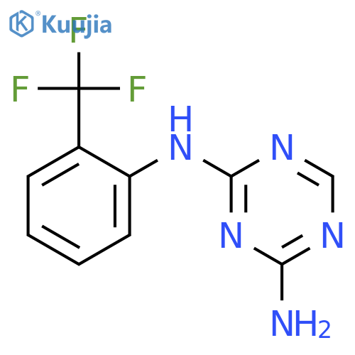 1,3,5-Triazine-2,4-diamine, N-[2-(trifluoromethyl)phenyl]- structure