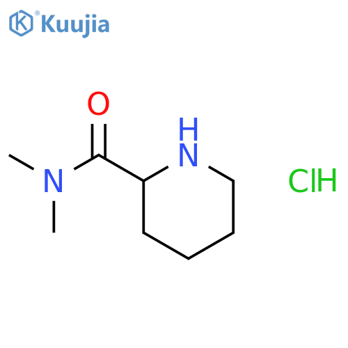 N,N-Dimethyl-2-piperidinecarboxamide hydrochloride structure