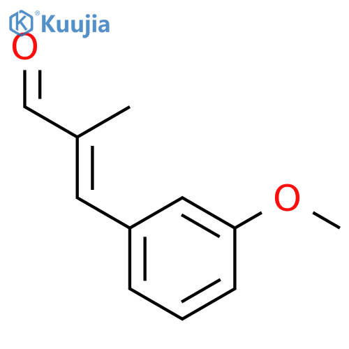 (E)-3-(3-methoxyphenyl)-2-methylacrylaldehyde structure