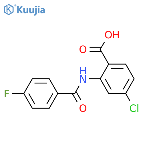 4-Chloro-2-(4-Fluorobenzamido)Benzoic Acid structure