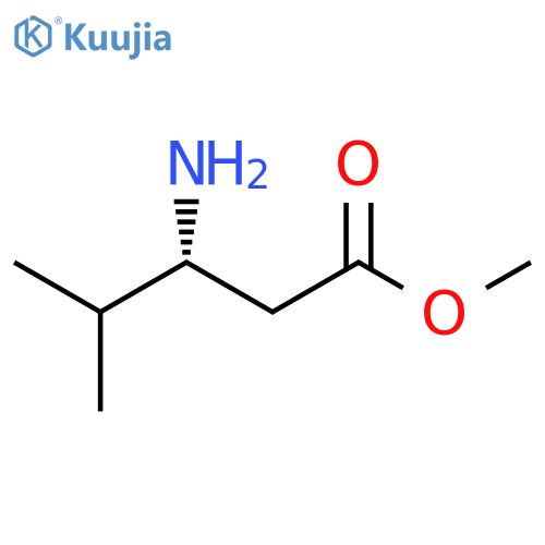 methyl (3R)-3-amino-4-methylpentanoate structure