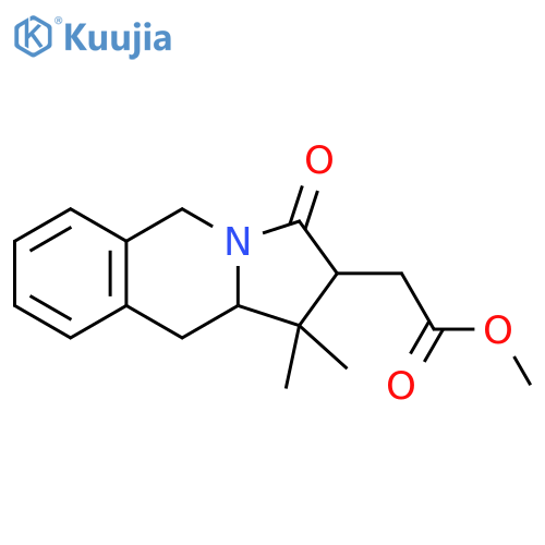 Pyrrolo[1,2-b]isoquinoline-2-acetic acid,1,2,3,5,10,10a-hexahydro-1,1-dimethyl-3-oxo-, methyl ester structure