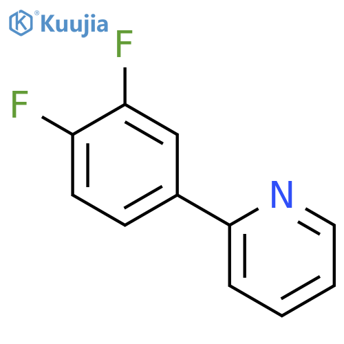 Pyridine, 2-(3,4-difluorophenyl)- structure