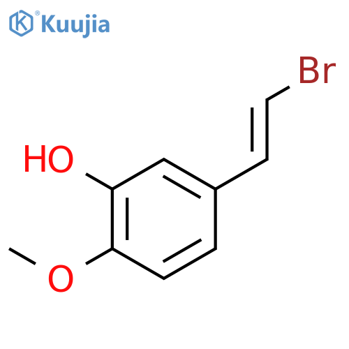 Phenol, 5-[(1E)-2-bromoethenyl]-2-methoxy- structure