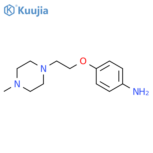 4-[2-(4-methylpiperazin-1-yl)ethoxy]aniline structure