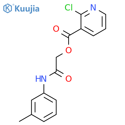 [(3-Methylphenyl)carbamoyl]methyl 2-chloropyridine-3-carboxylate structure