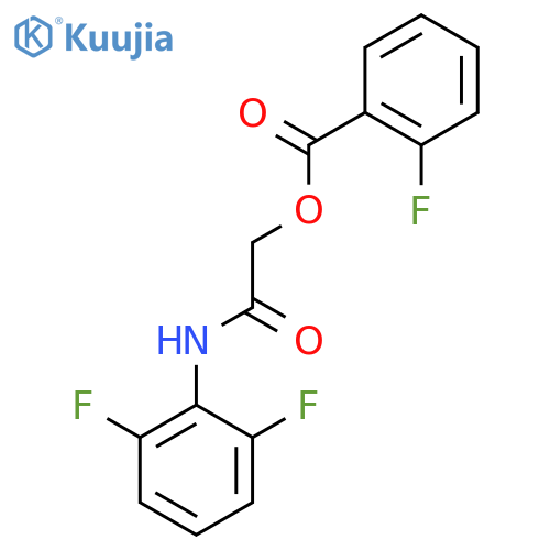 [(2,6-difluorophenyl)carbamoyl]methyl 2-fluorobenzoate structure