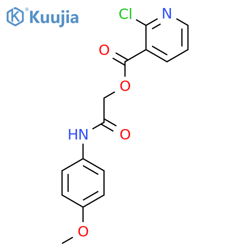 [(4-Methoxyphenyl)carbamoyl]methyl 2-chloropyridine-3-carboxylate structure