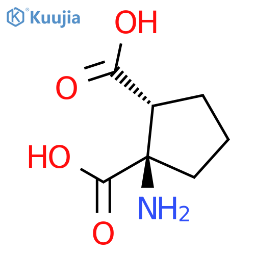 (+/-)-1-aminocyclopentane-cis-1,2-dicarboxylic acid structure