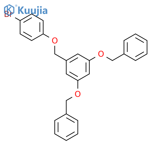 Benzene, 1-[(4-bromophenoxy)methyl]-3,5-bis(phenylmethoxy)- structure