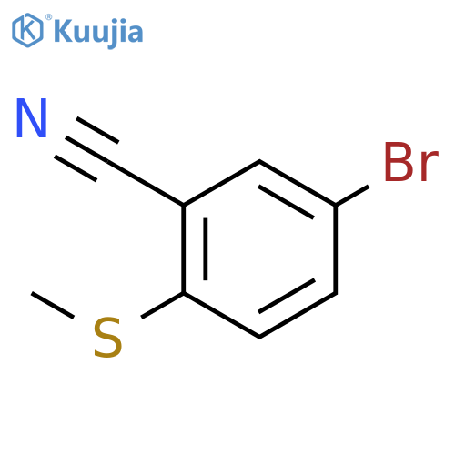 5-Bromo-2-(methylsulfanyl)benzonitrile structure