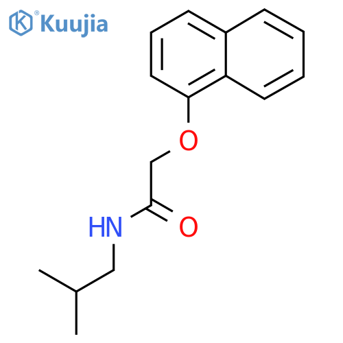 N-(2-methylpropyl)-2-(naphthalen-1-yloxy)acetamide structure