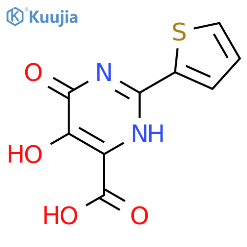 5,6-Dihydroxy-2-Thiophen-2-Yl-Pyrimidine-4-Carboxylic Acid structure