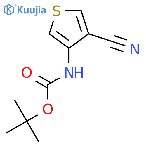 Carbamic acid, (4-cyano-3-thienyl)-, 1,1-dimethylethyl ester structure