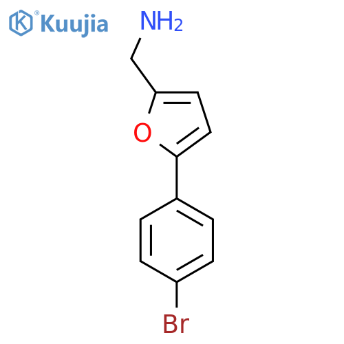 2-Furanmethanamine,5-(4-bromophenyl)- structure