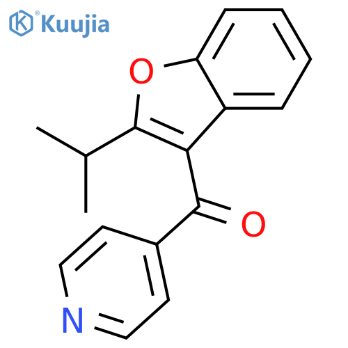 Methanone,[2-(1-methylethyl)-3-benzofuranyl]-4-pyridinyl- structure