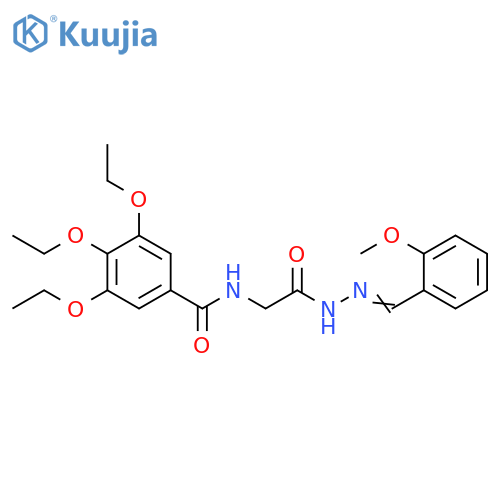 3,4,5-triethoxy-N-({N'-(1E)-(2-methoxyphenyl)methylidenehydrazinecarbonyl}methyl)benzamide structure