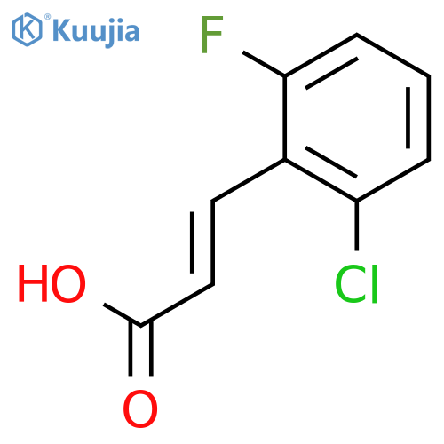 2-Chloro-6-fluorocinnamic acid structure