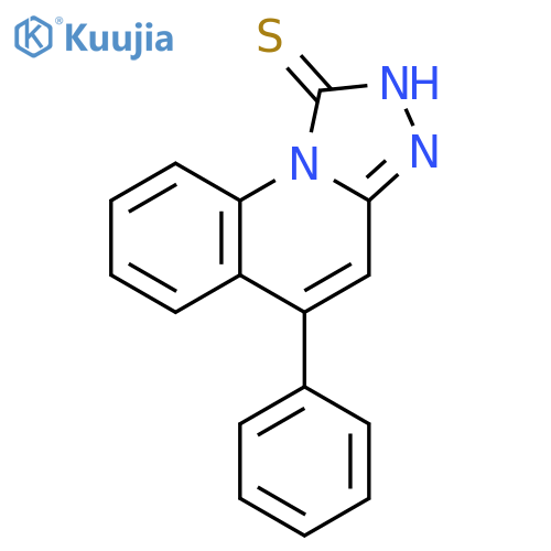 5-phenyl-1,2,4triazolo4,3-aquinoline-1-thiol structure