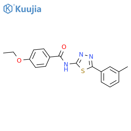 4-ethoxy-N-5-(3-methylphenyl)-1,3,4-thiadiazol-2-ylbenzamide structure