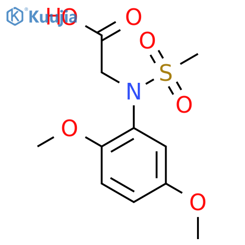 N-(2,5-Dimethoxyphenyl)-N-(methylsulfonyl)glycine structure