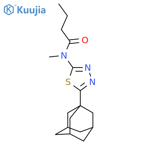 N-5-(adamantan-1-yl)-1,3,4-thiadiazol-2-yl-N-methylbutanamide structure