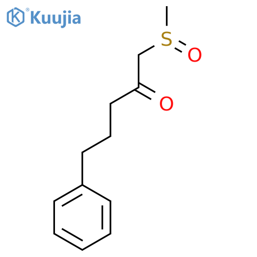 1-methanesulfinyl-5-phenylpentan-2-one structure