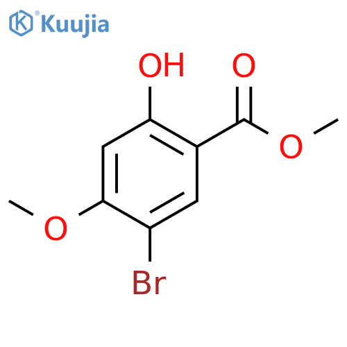 Methyl 5-bromo-2-hydroxy-4-methoxybenzoate structure