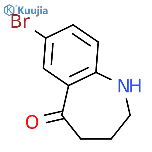 7-Bromo-1,2,3,4-tetrahydro-5h-1-benzazepin-5-one structure