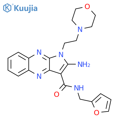2-amino-N-(furan-2-yl)methyl-1-2-(morpholin-4-yl)ethyl-1H-pyrrolo2,3-bquinoxaline-3-carboxamide structure