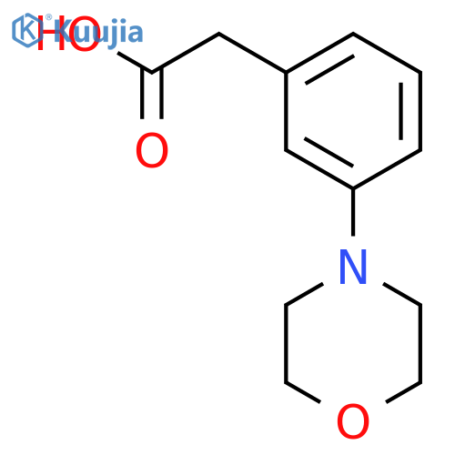 BENZENEACETIC ACID, 3-(4-MORPHOLINYL)- structure