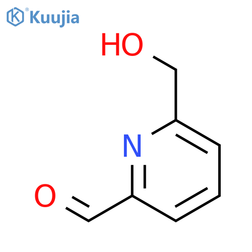 6-(hydroxymethyl)pyridine-2-carbaldehyde structure