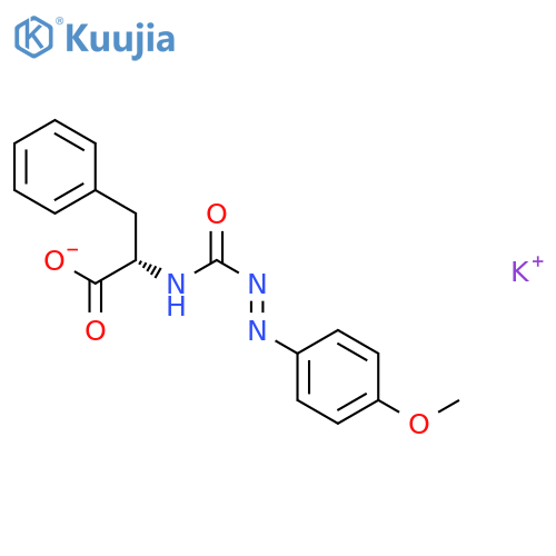 L-Phenylalanine,N-[[(4-methoxyphenyl)azo]carbonyl]-, monopotassium salt (9CI) structure
