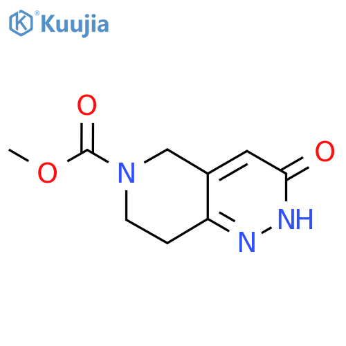 Methyl 3-oxo-2H,3H,5H,6H,7H,8H-pyrido[4,3-c]pyridazine-6-carboxylate structure