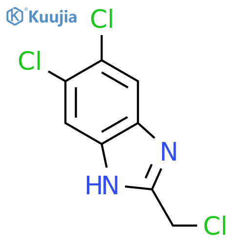 5,6-dichloro-2-(chloromethyl)-1H-benzimidazole structure