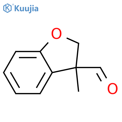 3-methyl-2,3-dihydrobenzofuran-3-carbaldehyde structure