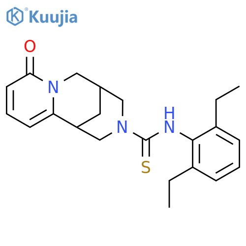 N-(2,6-diethylphenyl)-6-oxo-7,11-diazatricyclo7.3.1.0^{2,7}trideca-2,4-diene-11-carbothioamide structure