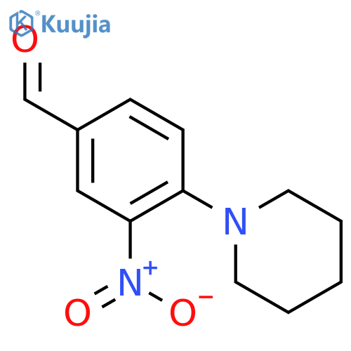 3-Nitro-4-piperidinobenzaldehyde structure
