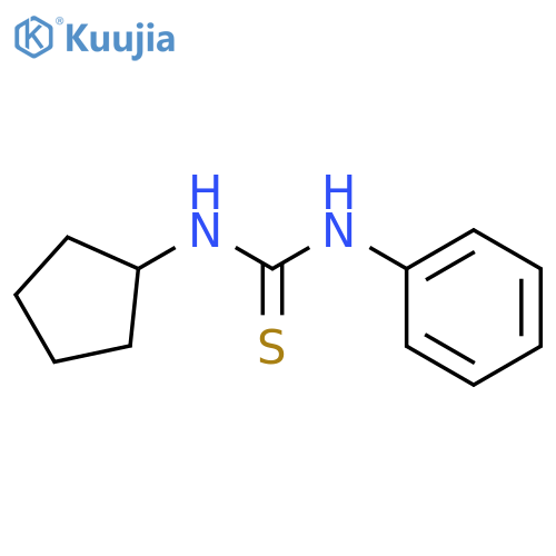 1-Cyclopentyl-3-phenylthiourea structure