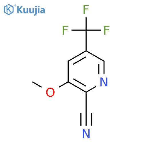 3-Methoxy-5-(trifluoromethyl)pyridine-2-carbonitrile structure